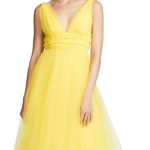 Elegant Yellow Midi Dress